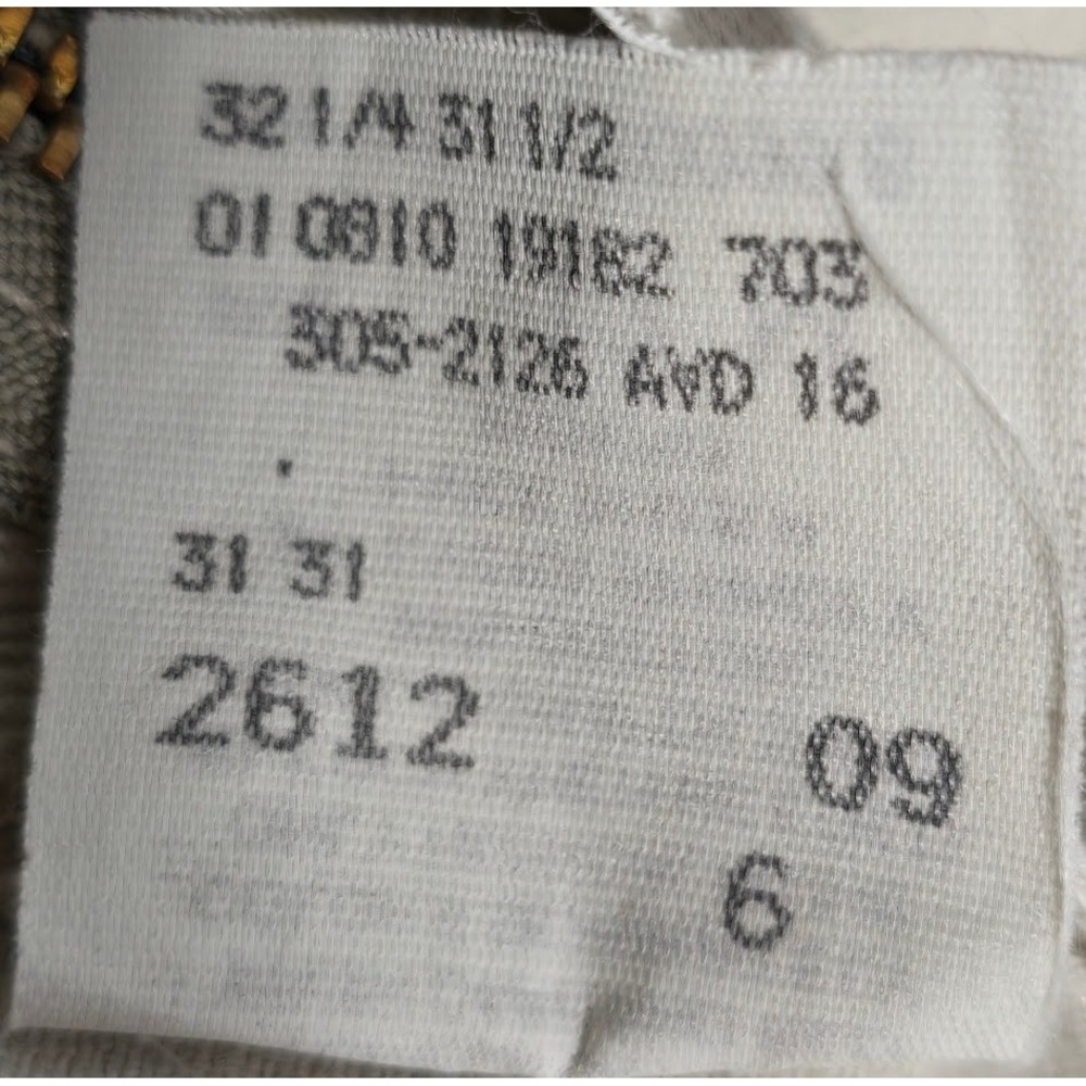 Vntg Womens Lee Jeans 12M  Cream Straight leg high Rise classic fit. 705 - Picture 6 of 7